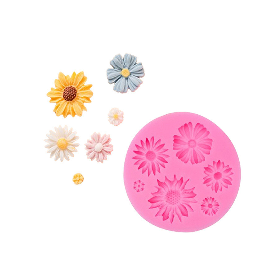 Молд силиконовый Цветы 73 мм розовый Киев - изображение 5