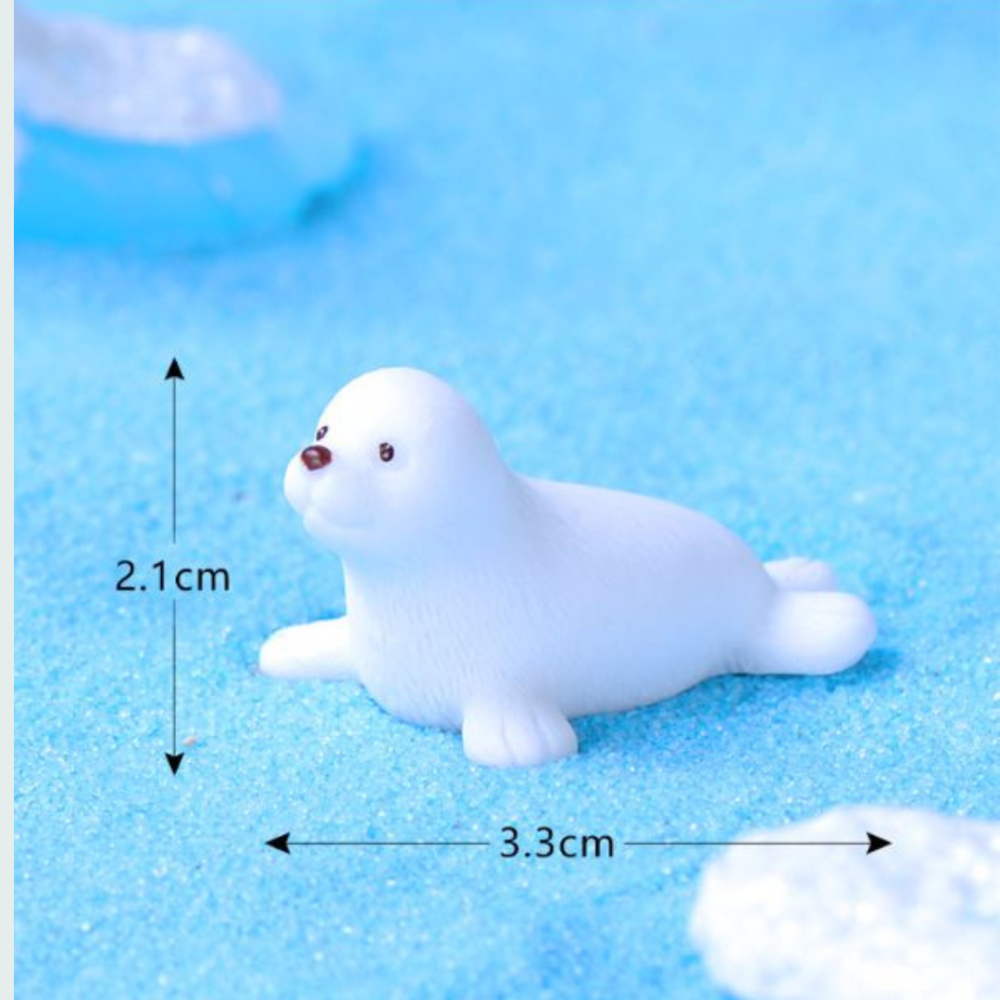 Набор фигурок Пингвины и Морские котики 5 шт. Для мини-сада, флорариума, микроландшафта, хендмейда Одесса - изображение 5