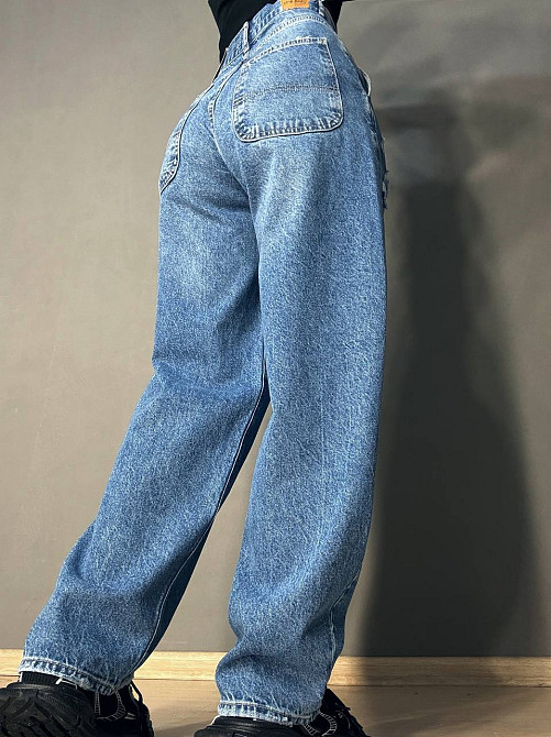 Джинси жіночі It’s Basic 2952-10S5 skater baggy банани рвані сині, синій, 34, 34, 71 см, 97 см Київ - фото 4