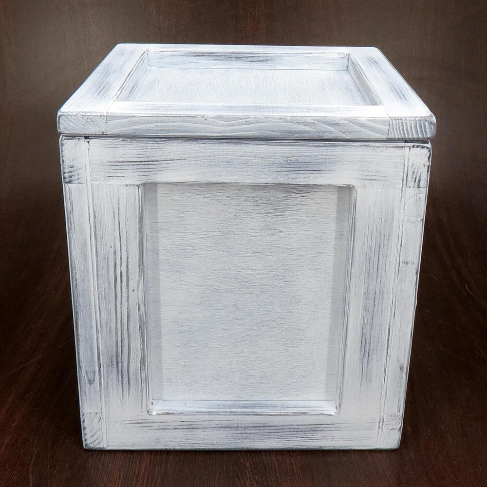 Інтер'єрний декоративний ящик "Аківа 35х35х40" шеббі Миколаїв - фото 2