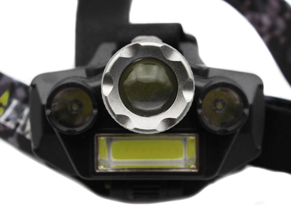 Налобний ліхтар RB129, TD-812-T6, 1х18650 Акк., T6+2хXPE+COB, Zoom, MicroUSB ЗУ Дніпро - фото 3