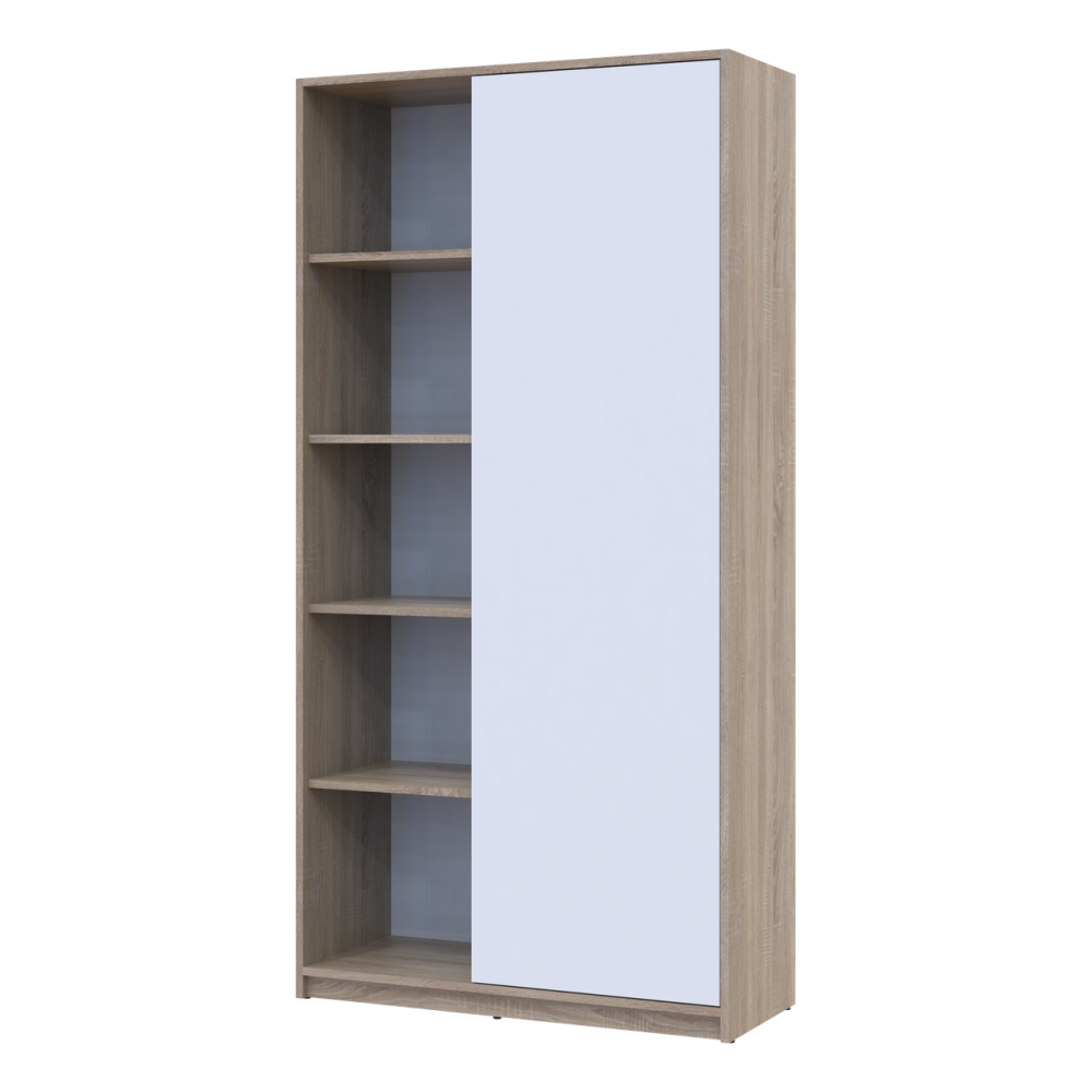 Розстібна шафа Doros Студент Дуб Сонома/Білий 90х38х180 DRS-011624 (40908067) Львів - фото 4