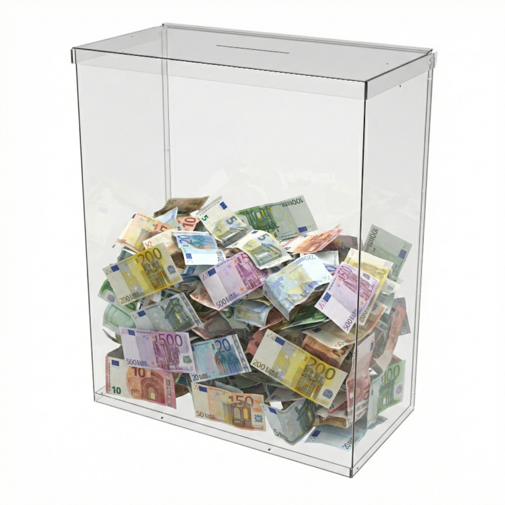 Ящик EKOSTAR без замка для пожертвований и сбора денег 400x205x500. Объем 41 литр Киев - изображение 1