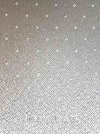 Текстильні шпалери на флізеліновій основі Cador Rasch Textil 086606 бежева основа ромби геометрія блакитні Київ