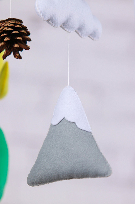 Дитячий мобіль на ліжечко для немовлят WooolyWool «Бізон» Київ - фото 5