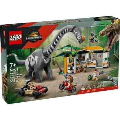 Конструктор LEGO Jurassic World Місія з відстеження раптора і титанозавра (76973) Вінниця