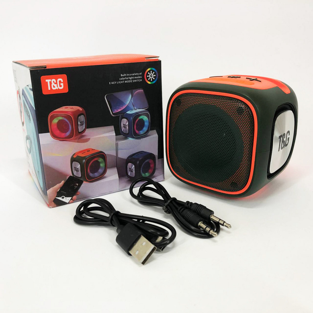 Bluetooth колонка з якісним звуком і підсвічуванням, Бездротова портативна колонка з ремінцем ZL-26 Львів - фото 5