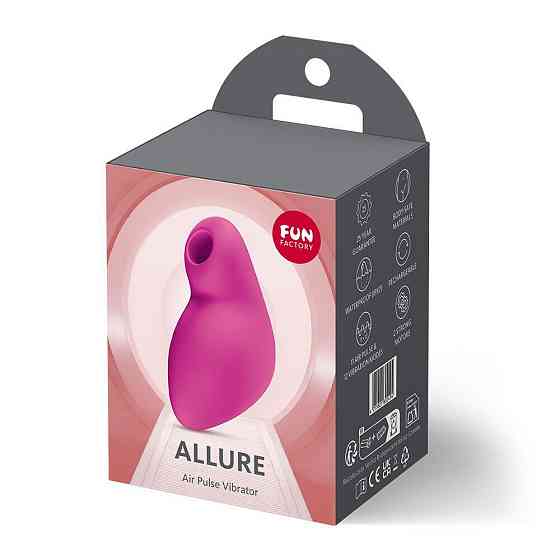 Вакуумный стимулятор Fun Factory Allure Magenta, 12 режимов вибрации, 11 уровней вакуума, перезаряжаемый Sex Aura Киев