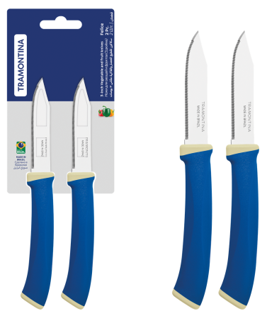 Набор ножей TRAMONTINA FELICE blue, 2 предмета (6852748) Киев