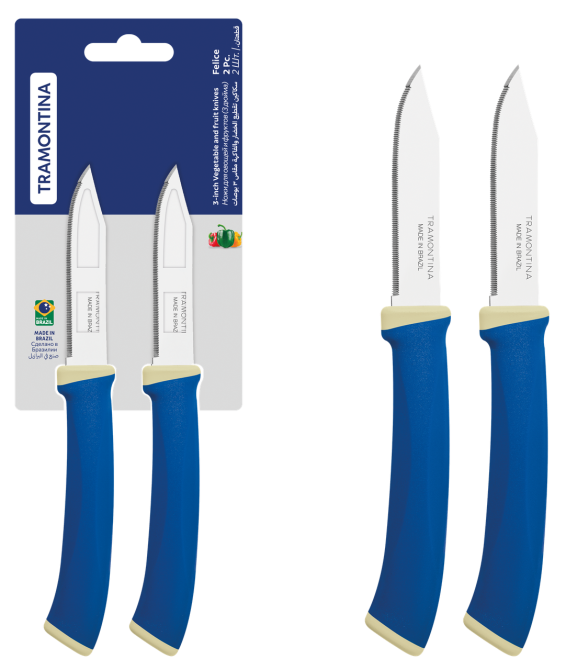 Набор ножей TRAMONTINA FELICE blue, 2 предмета (6852748) Киев - изображение 2