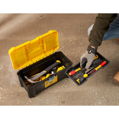 Ящик для інструментів DeWALT ESSENTIA&quot;, 406 х 205 х 195 мм (16&quot;), пластиковий (STST75785-1) Вінниця - фото 6