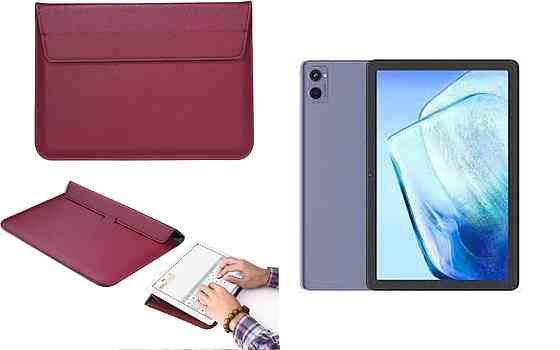 Чохол-конверт VitoCase для Cubot Tab 20, з функцією підставки для планшета Бордовий Київ