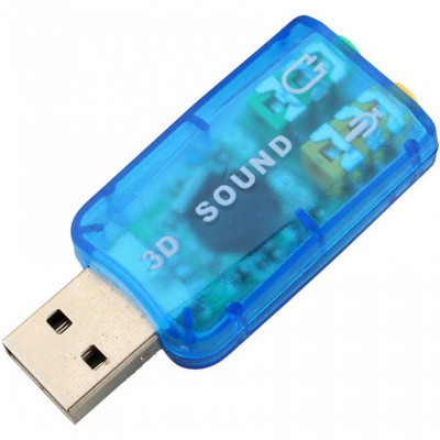 Звукова плата Dynamode USB 6(5.1) blue (USB-SOUNDCARD2.0 blue) Вінниця - фото 3