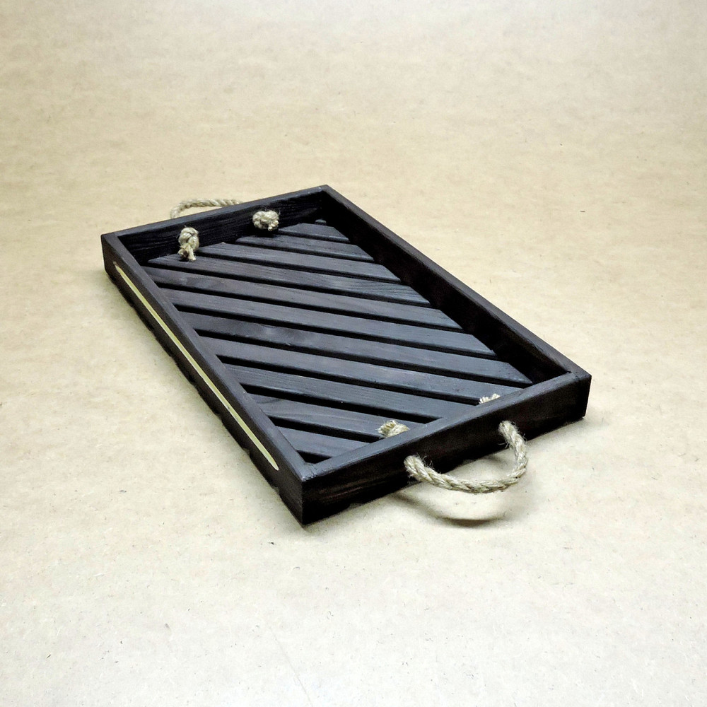 Піднос дерев'яний "Ломмел" графіт Миколаїв - фото 2