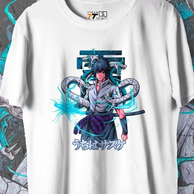 Футболка чоловіча з  принтом Наруто Саске Учиха 5 WE Розмір 48 Дніпро - фото 4