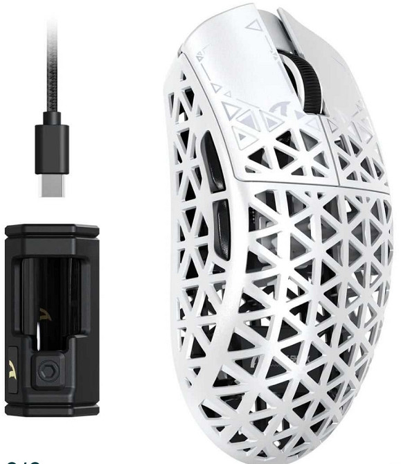 Мишка Attack Shark R5 Ultra PAW3950MAX з карбону бездротова ігрова. Харків - фото 3