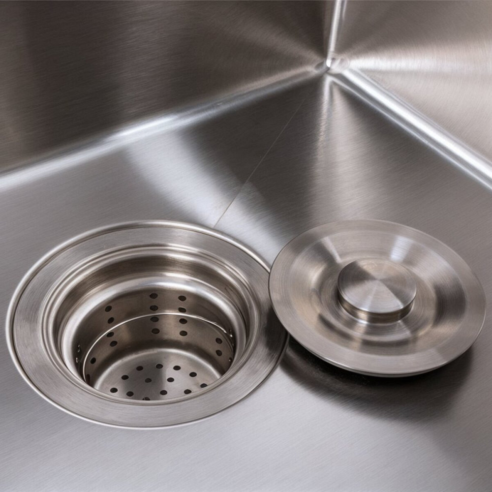 VALESO Кухонна мийка 45*45 Valeso Handmade нержавійка(сифон крулий 3,0/0,8) Киев - изображение 6