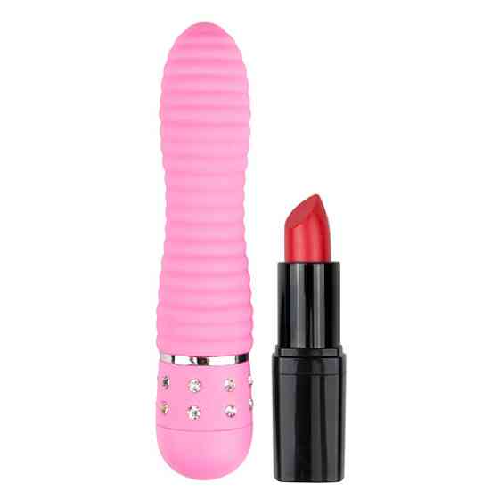 Вибратор ребристый Love Diamond Vibrator розовый, 11.4 см Sex Aura Киев