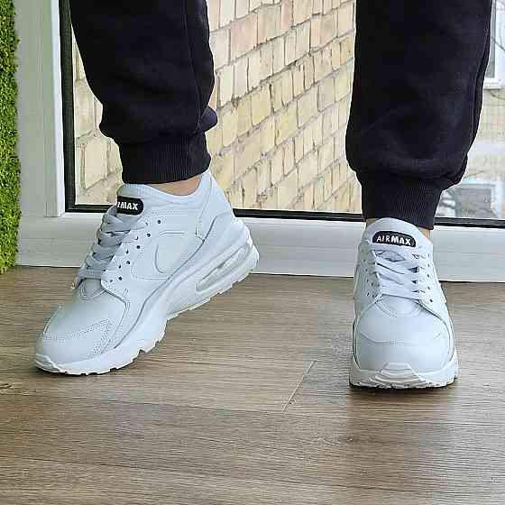 Чоловічі Білі Кросівки Nike Air Max 93 Шкіряні Найк (розміри: 39,40,41) Відео Огляд - 93-7 Дніпро