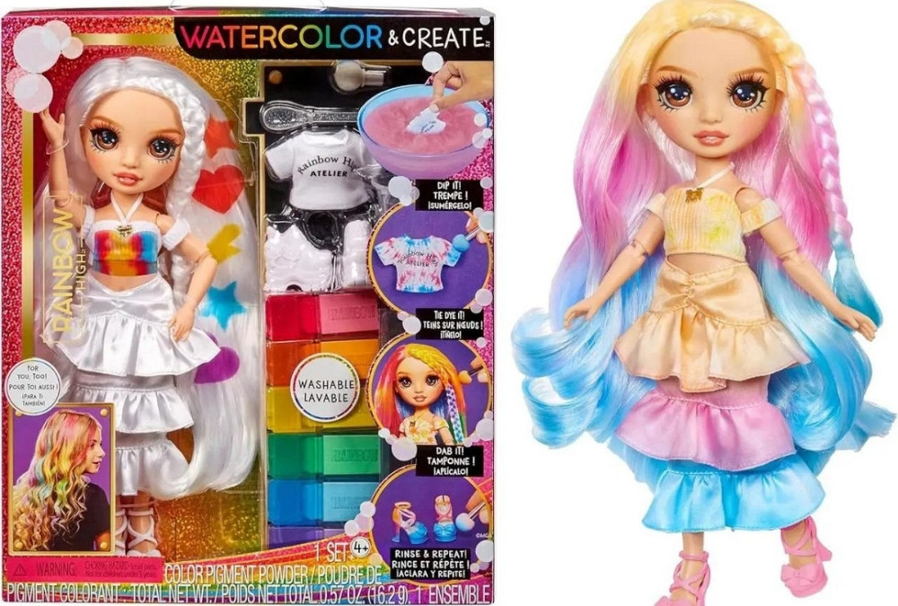 Лялька Рейнбоу Хай Розфарбуй мене  Rainbow High Watercolor. Харків - фото 4