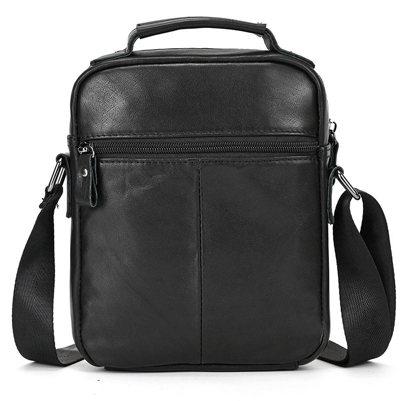 Сумка-барсетка мужская через плечо 19х24х8, кожаная сумочка планшет Tiding Bag TD-69291 черная Киев - изображение 6
