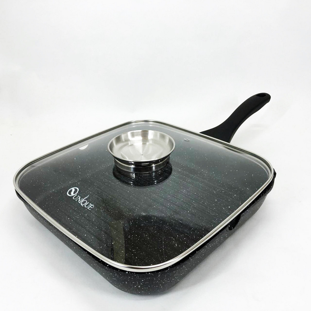 Сковороду для варки UNIQUE, Сковорода алюминиевая углубленная, Кованая алюминиевая сковорода SM-59 Львов - изображение 6