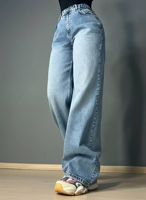 Джинсы женские Sherocco 5218 WIDE LEG палаццо с резинкой на талии большие размеры голубые, голубой, 33, 33, 93 см, 120 см Киев - изображение 15