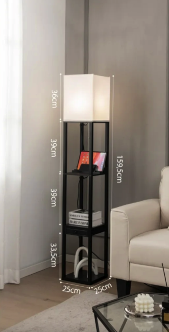 Підлогова лампа Costway Alampia торшер з шухлядою Киев - изображение 4