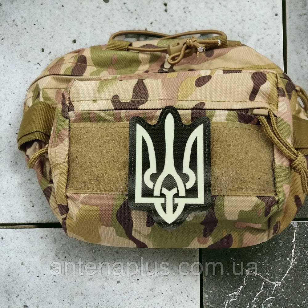 Герб светонакопительный Laser Cut хаки патч / шеврон Киев - изображение 3