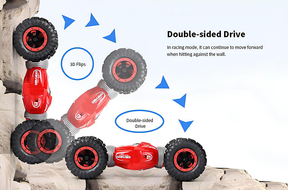 Трюковая машинка на радиоуправлении Twist Desert 4WD с полным приводом, внедорожный джип-перевёртыш для детей и взрослых, Киев - изображение 8