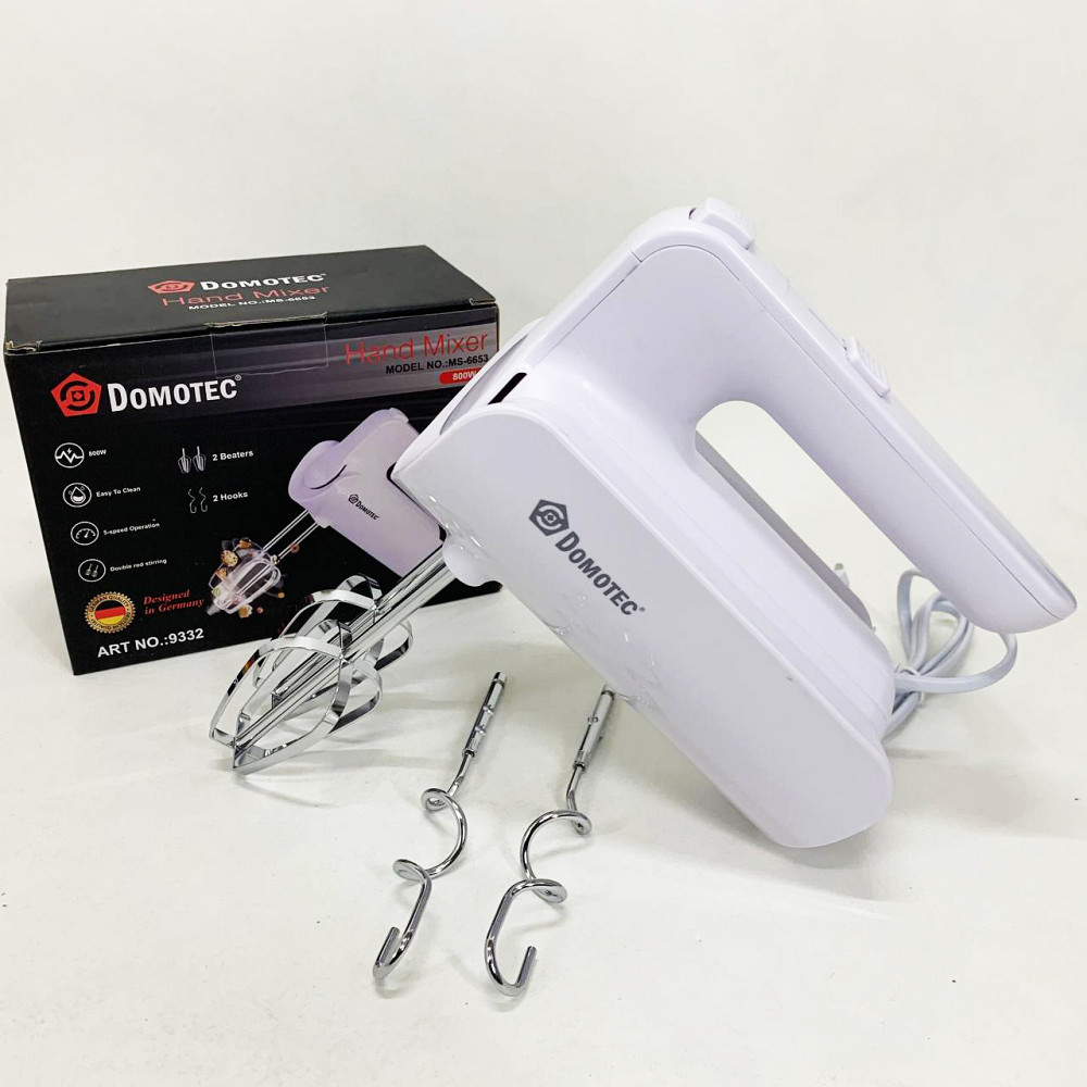 Бытовой миксер для взбивания крема Domotec, Миксер с высокой мощностью Хороший для теста PJ-15 Львов - изображение 7