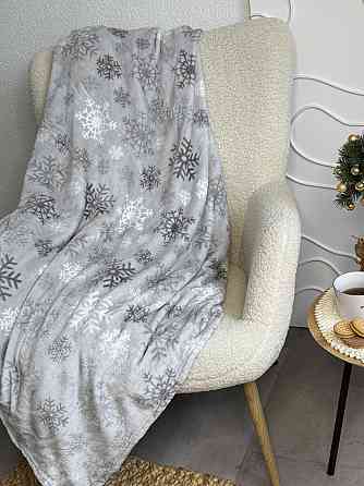 Ecotton Плед Ecotton 200х220 см Well Soft новорічний сірий Сніжинка (24184) Київ