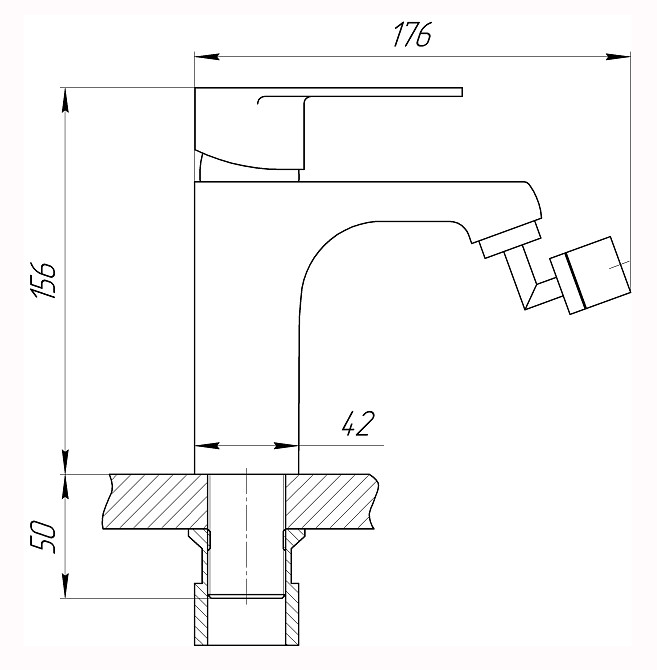 Змішувач для біде DOMINO Dionis DDD-106 Киев - изображение 8