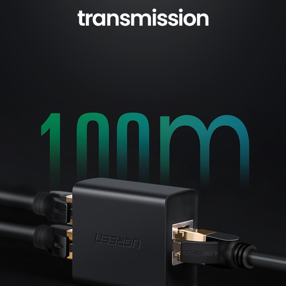 Мережеві з'єднувачі RJ45 UGreen 509223 (2шт, Чорний) Миколаїв - фото 6