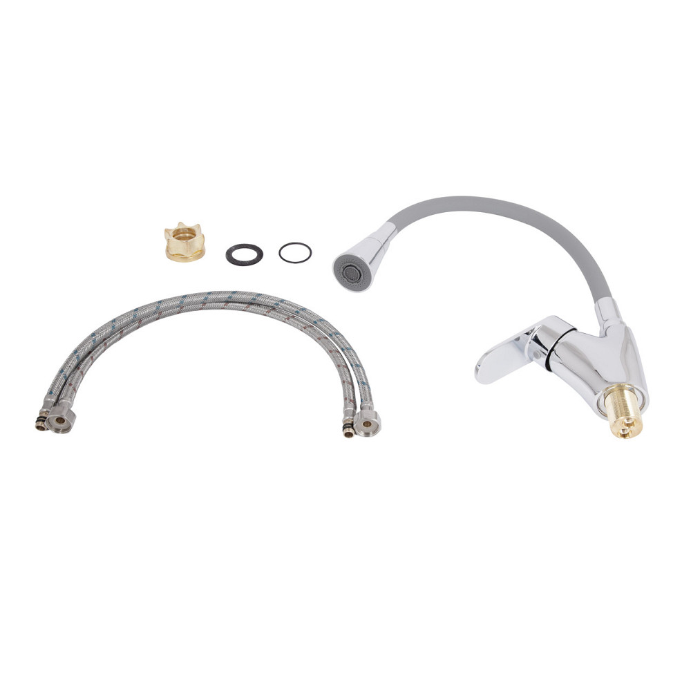 Смеситель для кухни Lidz Tani 007F3 с гибким изливом (k40) LDTAN007F3GCR31869 Chrome/Grey Киев - изображение 17