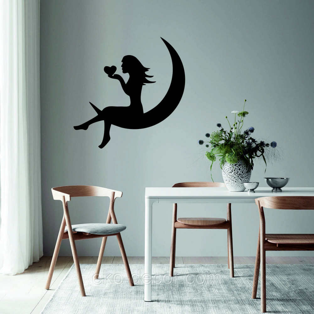 Декоративне настінне 3D Панно «Дівчина на місяць», Декор на стіну з об'ємом Київ - фото 7