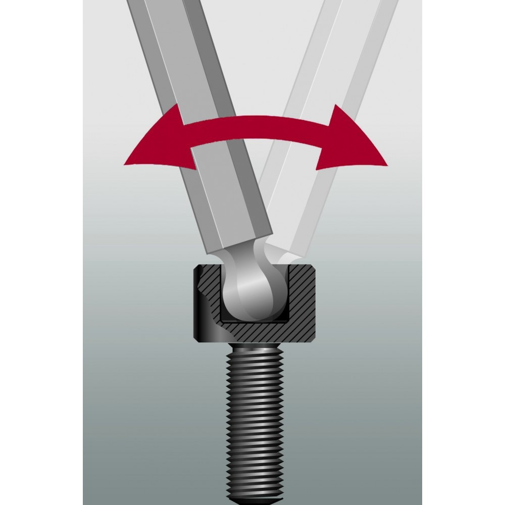Набор шестигранников с шаром 9шт., длинные, размер:1.5,2,2.5,3,4,5,6,8,10мм, Wera 05073594001 Одесса - изображение 4