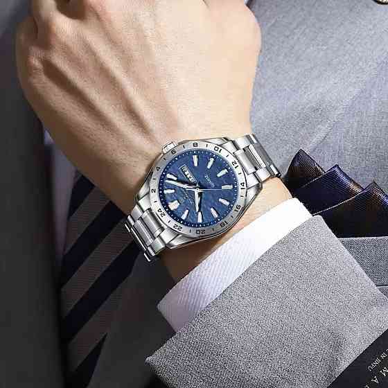 Часы мужские наручные кварцевые Poedagar Cruize Серебристый Киев