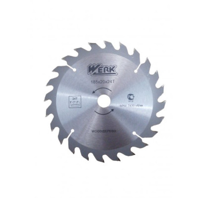 Диск пильный Werk по дереву - 185x20 24 зуб. (118496) Винница - изображение 1