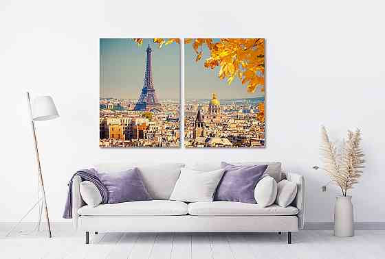 Модульная картина в гостиную / спальню  Париж  TLV-2_040 Київ