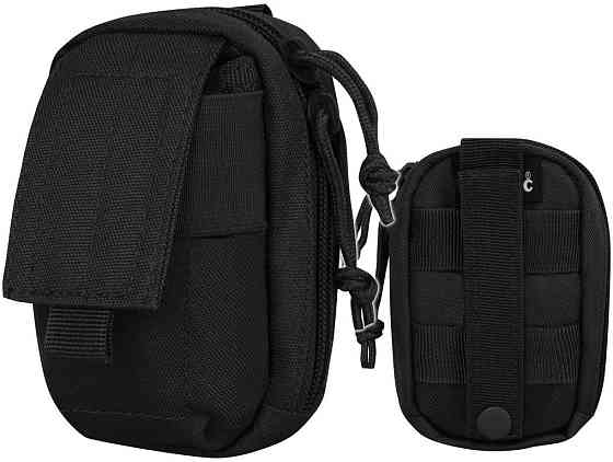 Тактичний Підсумок із системою Molle ,2 кишені Mil-Tec від Sturm (13490502) Black Нововолинськ