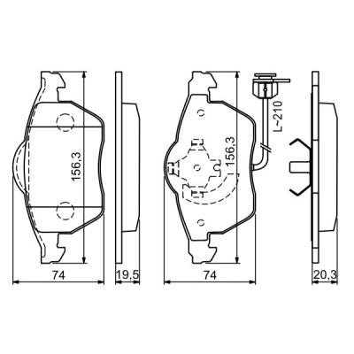 Гальмівні колодки Bosch 0 986 494 050 Вінниця - фото 3