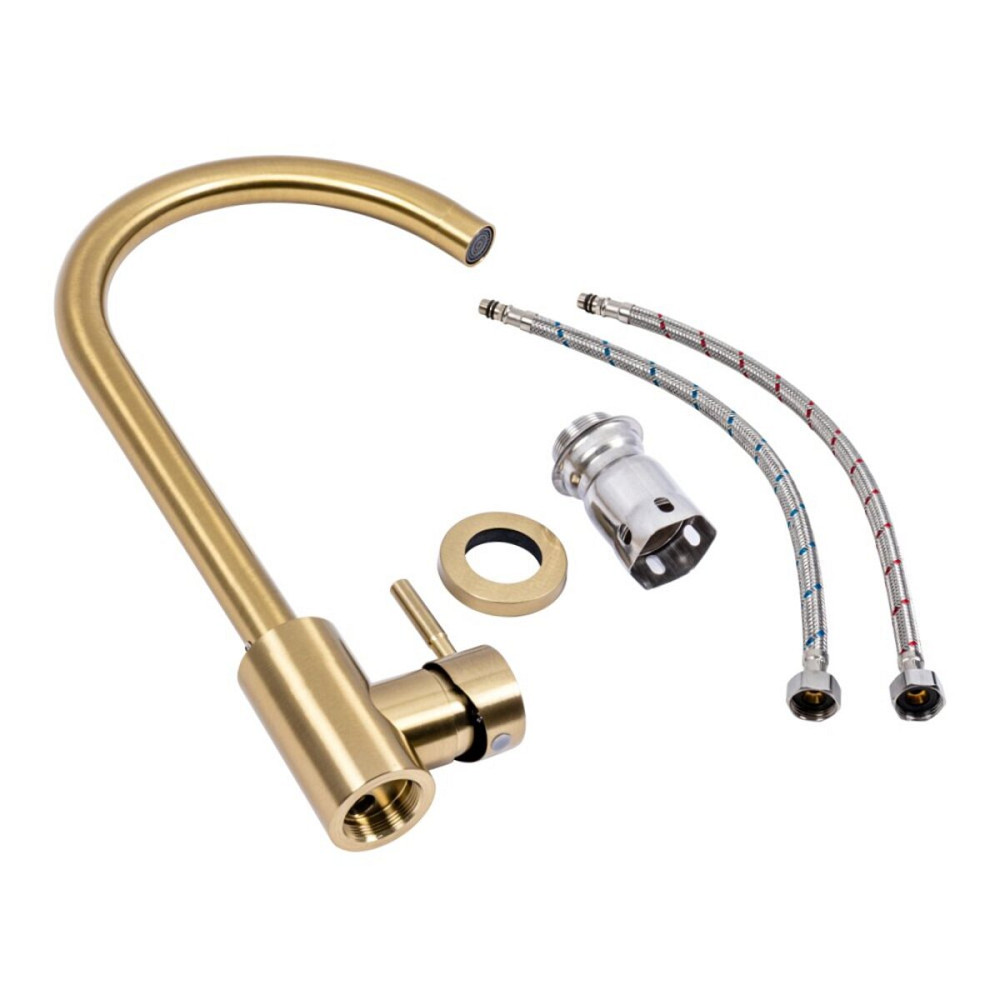 VALESO Кухонний змішувач VALESO PVD золотий Киев - изображение 3