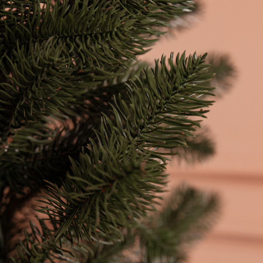 Литая искусственная елка зеленая 120 см на пластиковом подставке SOK-M-D-4 Киев - изображение 4