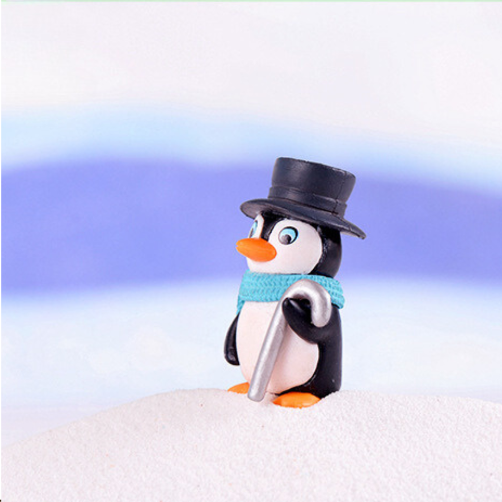 Миниатюрные фигурки Пингвины для декора, флорариума,  хендмейда, микроландшафта и творчества. Набір Одесса - изображение 5