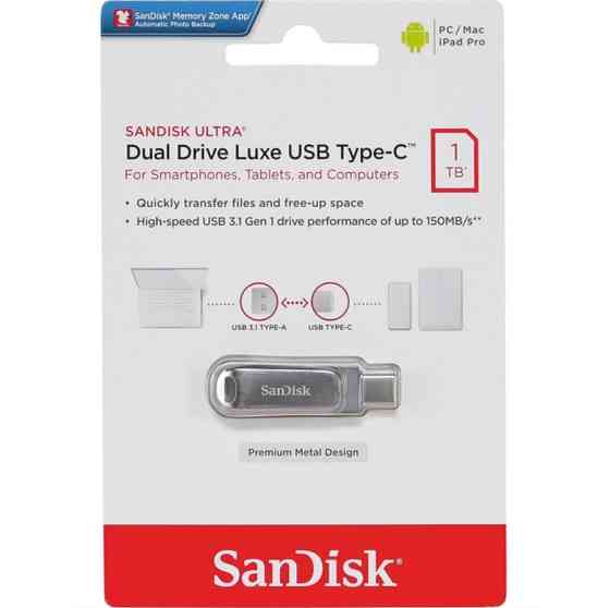 Флешка SanDisk Ultra Dual Luxe Type-C 1TB Київ