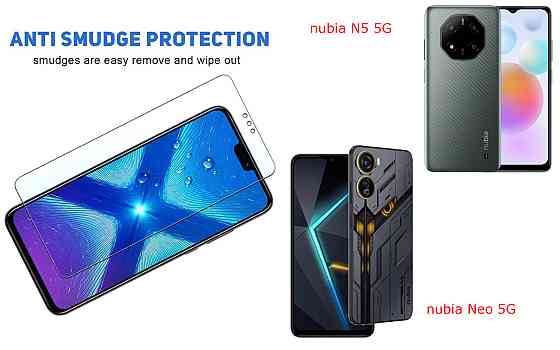 Защитное стекло NeoGlass для nubia N5 5G, nubia Neo 5G – ультрапрозрачное и устойчивое Киев