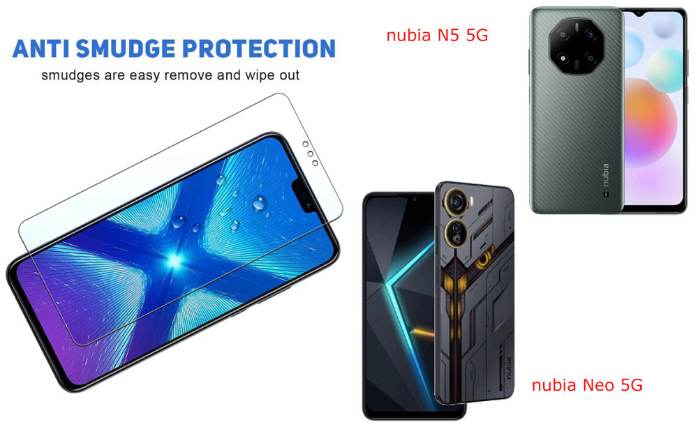 Защитное стекло NeoGlass для nubia N5 5G, nubia Neo 5G – ультрапрозрачное и устойчивое Киев - изображение 3
