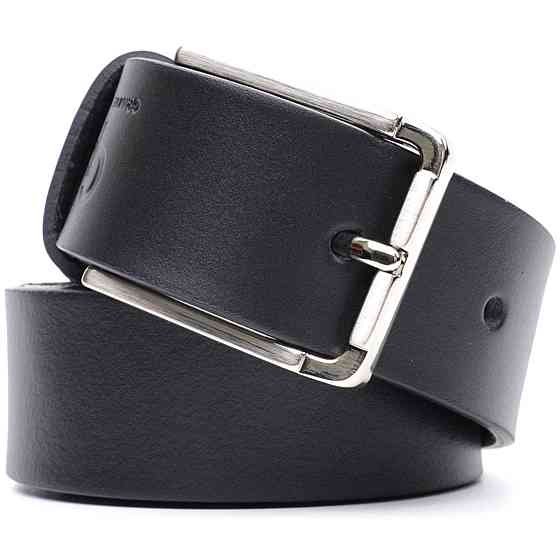 Классический брючный ремень для мужчин из натуральной кожи GRANDE PELLE 11676 Черный Киев
