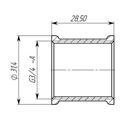 Муфта 3/4″ВВ латунна LM441S OPTIMUM Тернопіль